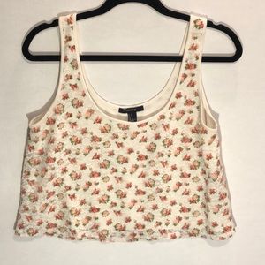 Forever 21 Floral Tank Crop Top